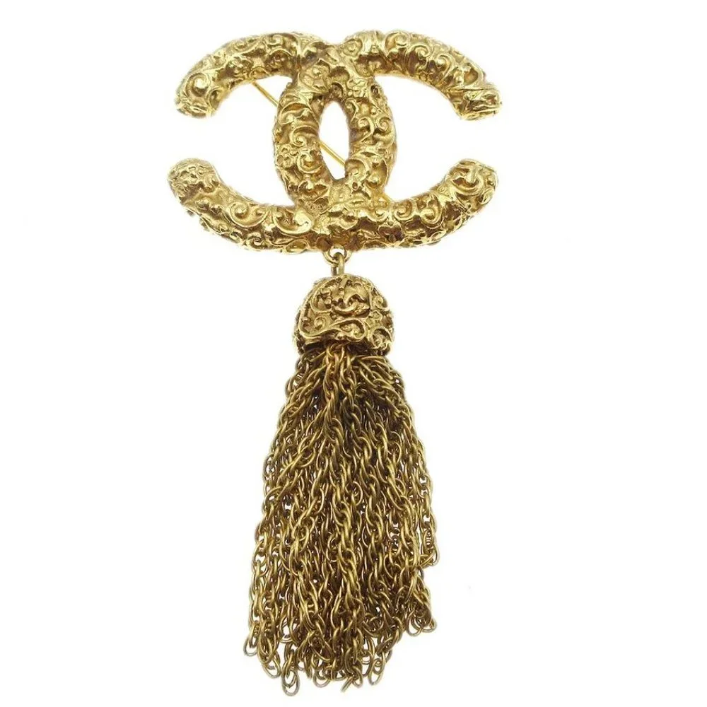 Chanel Fringe Brooch Pin Corsage